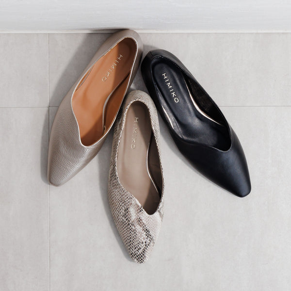 【26SS】ウェーブカットフラットパンプス/661111