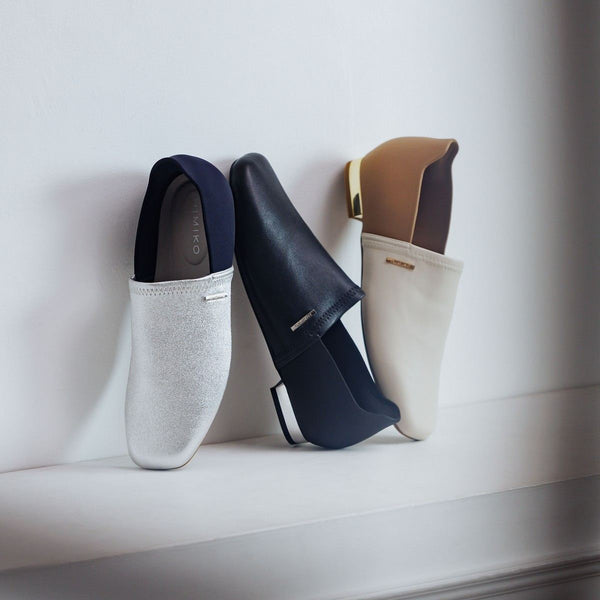 【瞬間フィット】ハンズフリーストレッチレザーパンプス/661118