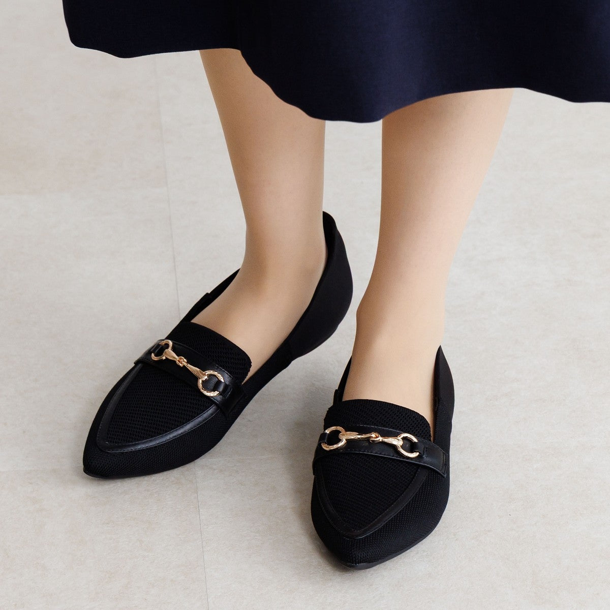 SALE】【瞬間フィット】ハンズフリーニットローファー/661119