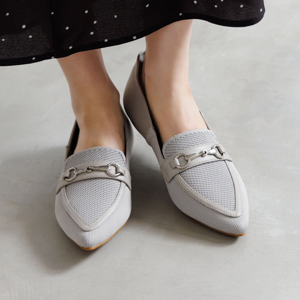SALE】【瞬間フィット】ハンズフリーニットローファー/661119
