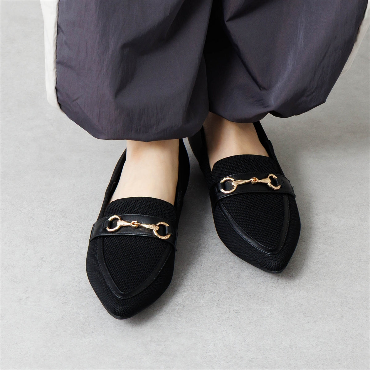 SALE】【瞬間フィット】ハンズフリーニットローファー/661119