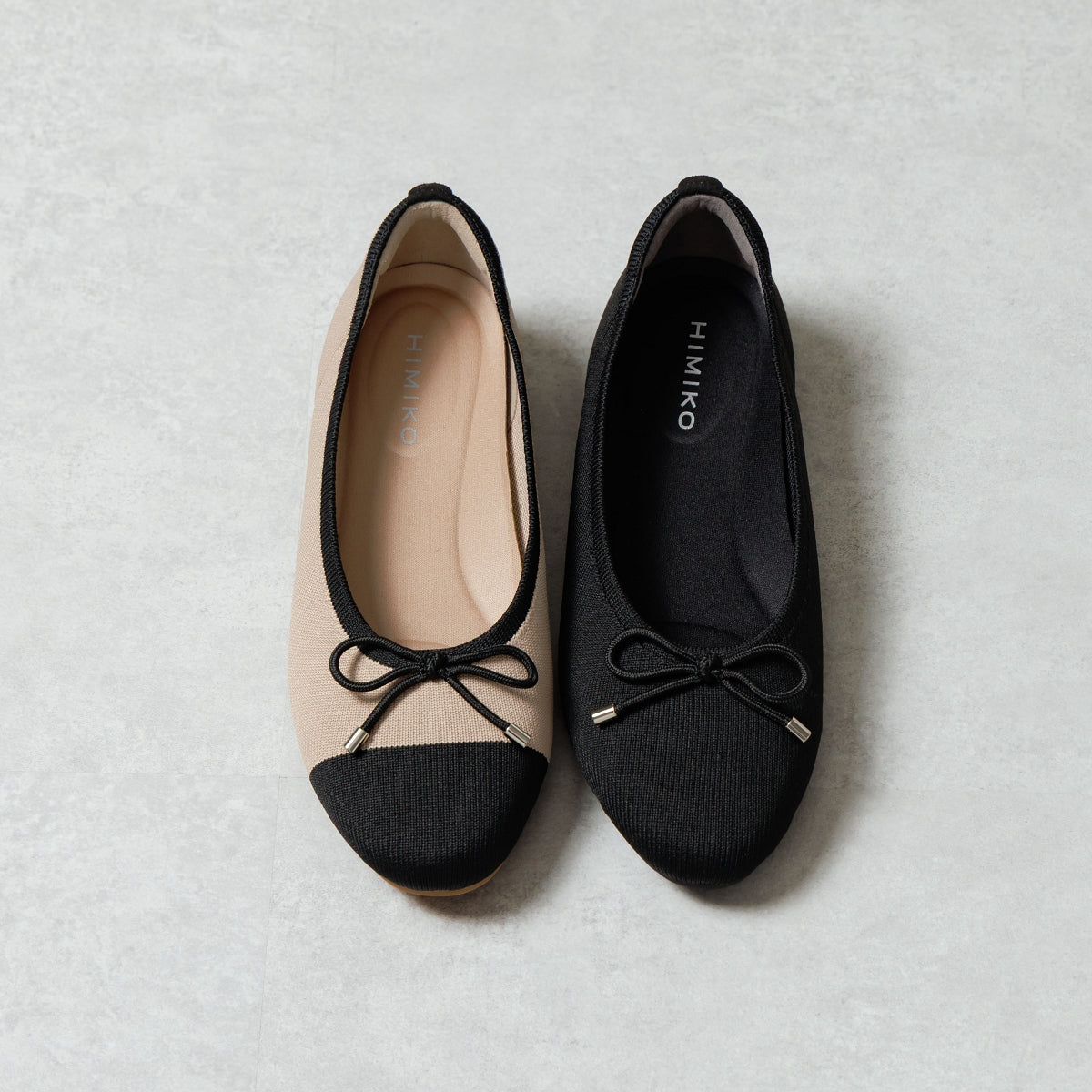 【26SS】洗えるリボンバレエニットパンプス/661125