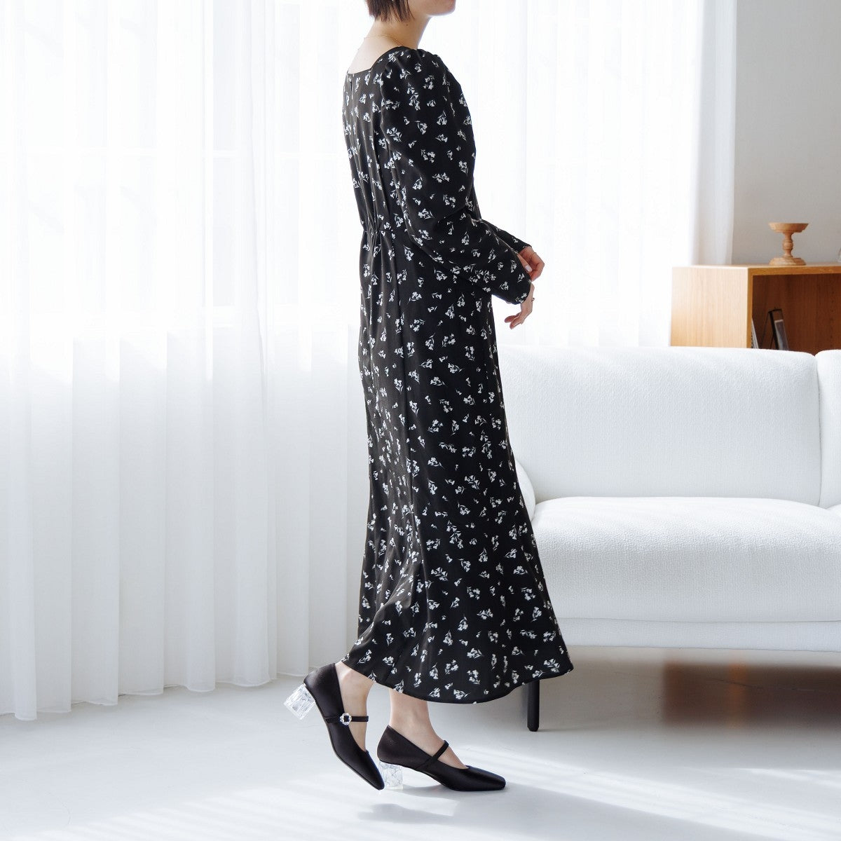 HANAE MORI×HIMIKO クリアヒールメリージェーン/661128 ハナエモリ コラボ