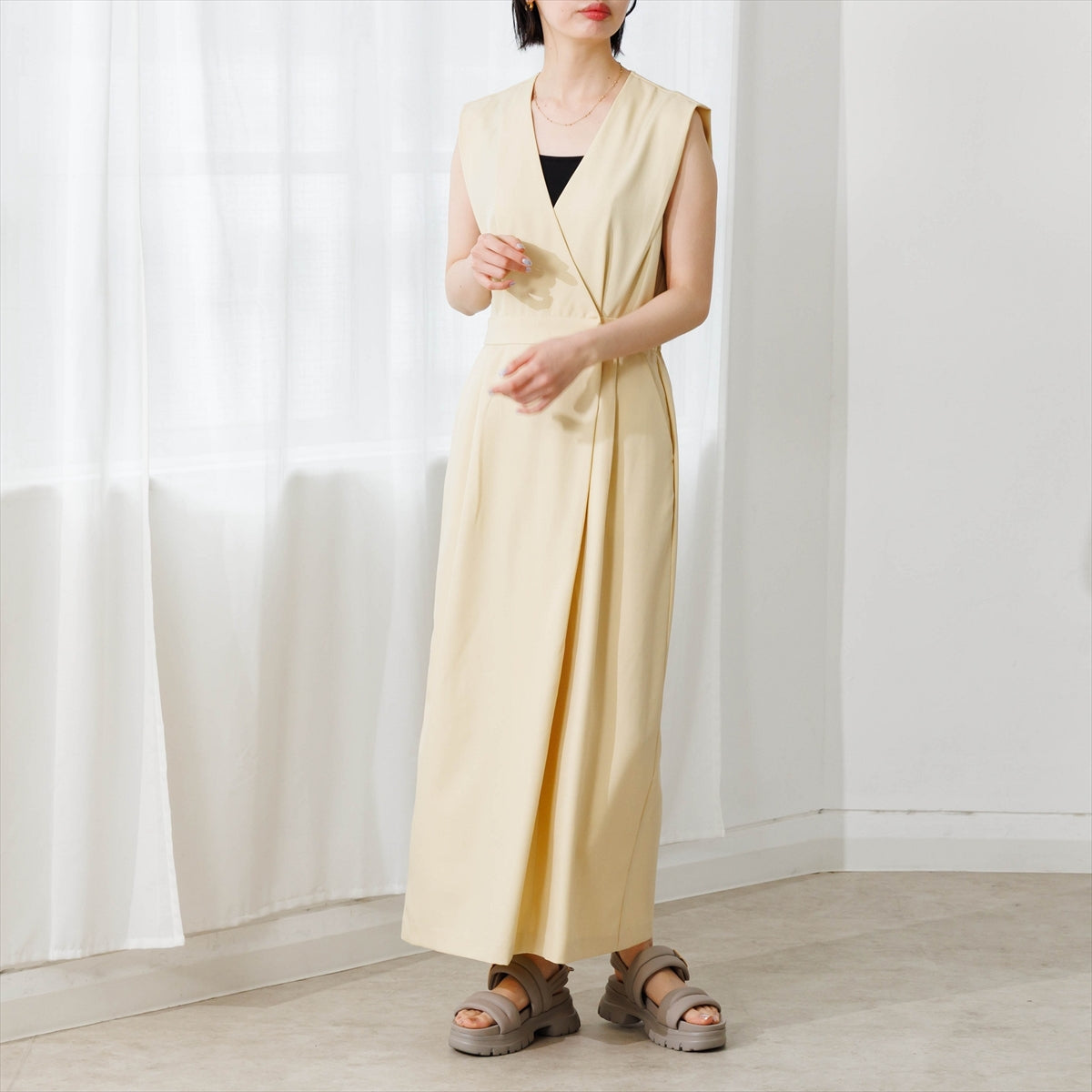 【26SS/再入荷】厚底パデットサンダル/661201