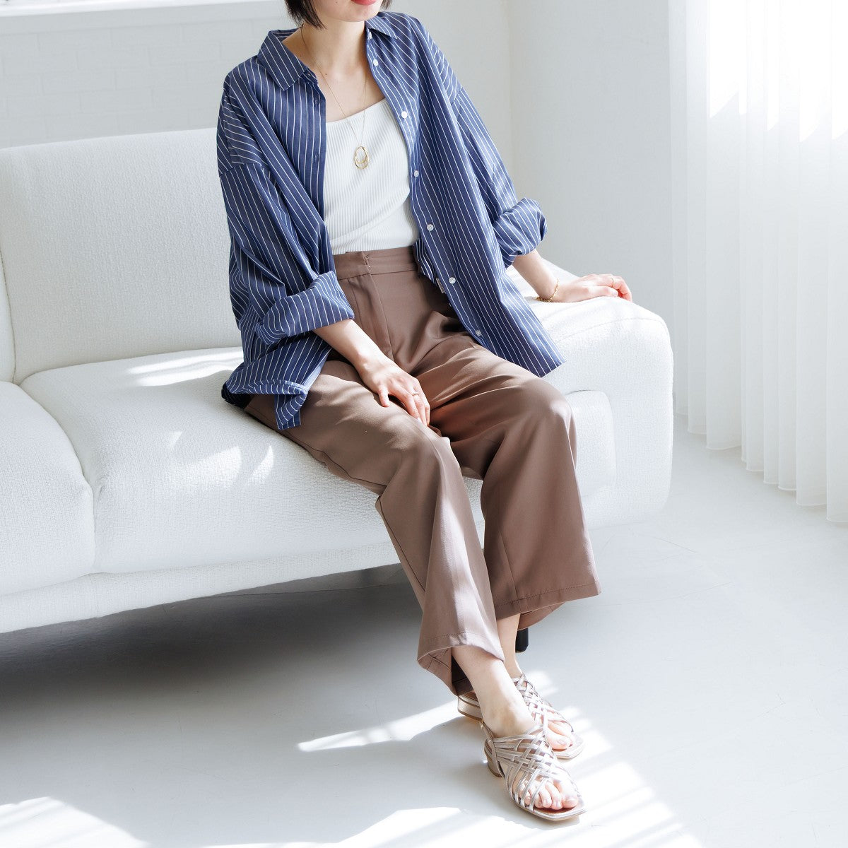 【SALE】【26SS】ケージストラッピーローヒールサンダル/661202