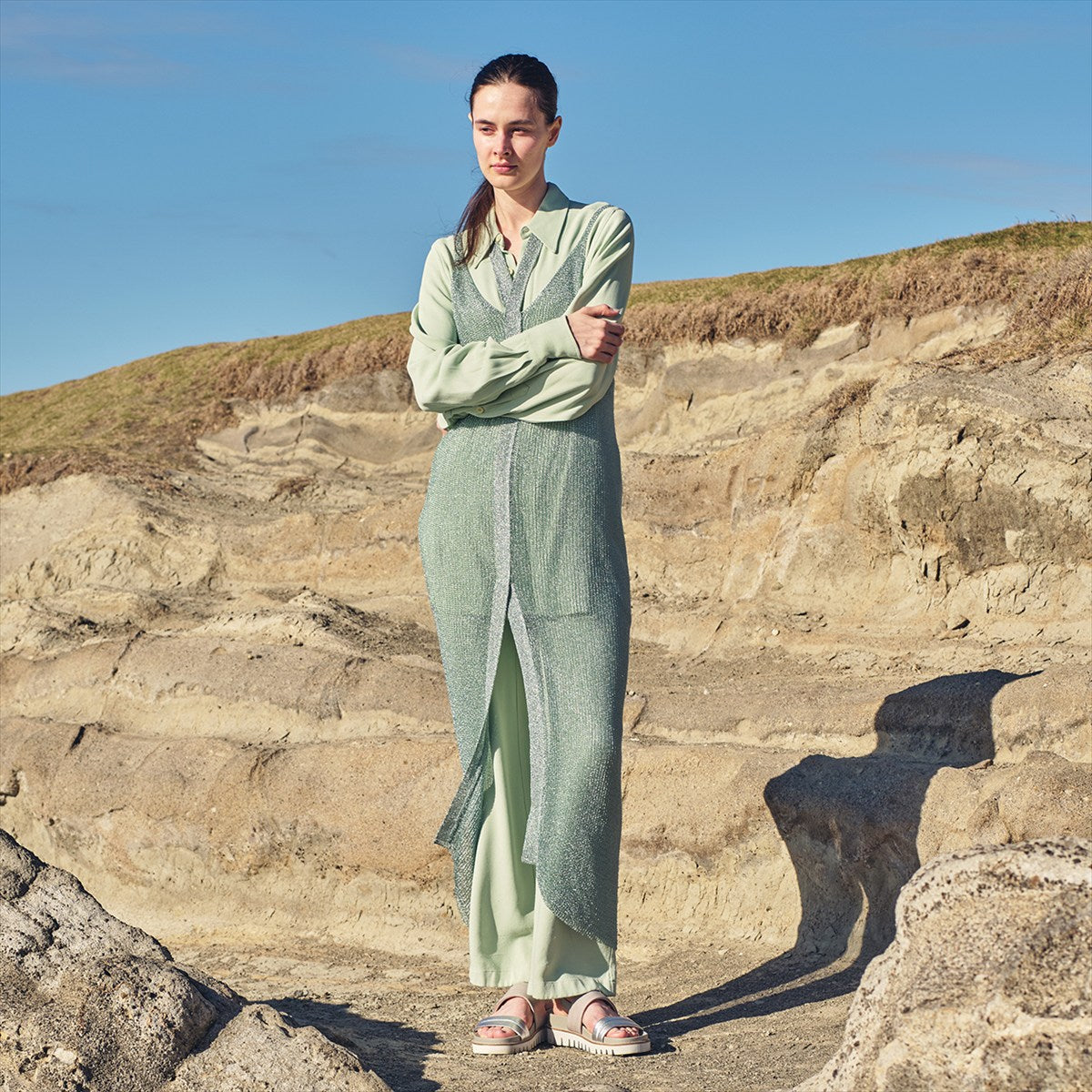 《予約/4月中旬入荷予定》ウェーブソールフットベットサンダル/661208