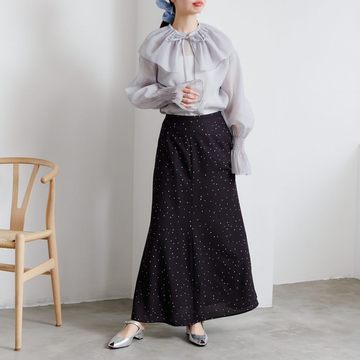 【26SS】ピープトゥミュールサンダル/661210