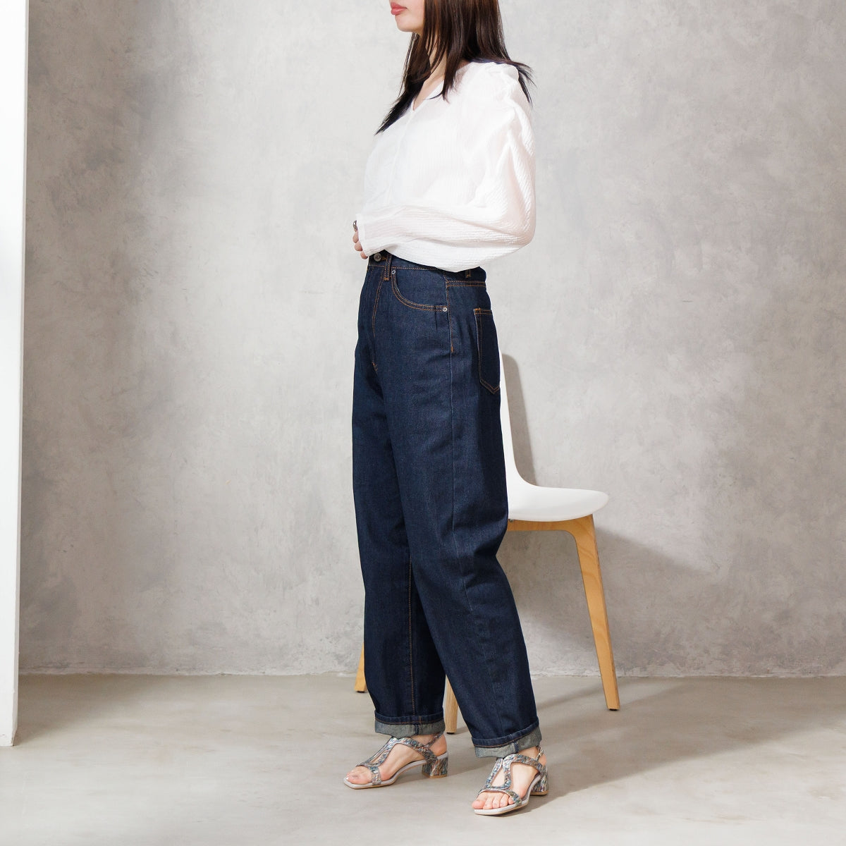 SALE】【26SS】4cmヒールUカットサンダル/661212
