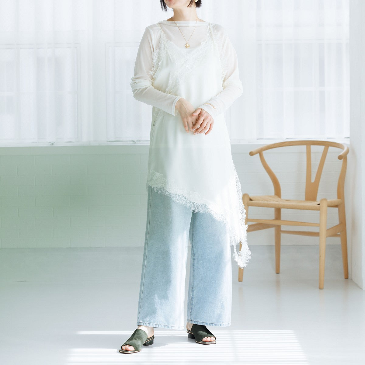 《予約/5月中旬入荷予定》ローヒールストレッチミュール/661216