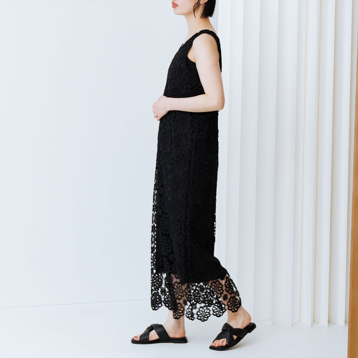 《予約/6月下旬入荷予定》ツイストパデットミュールサンダル/661223