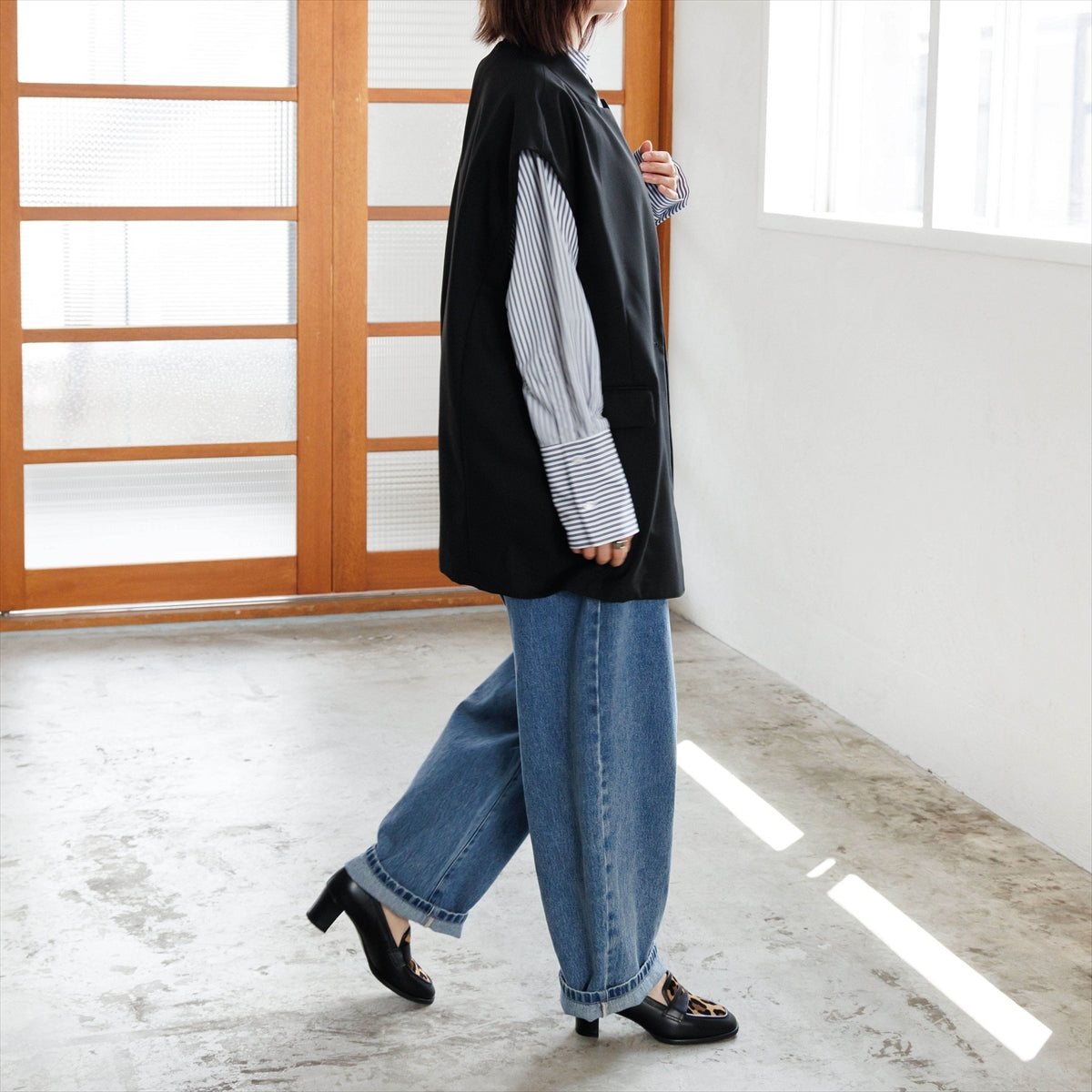 【26AW】5㎝ヒールローファー/661302