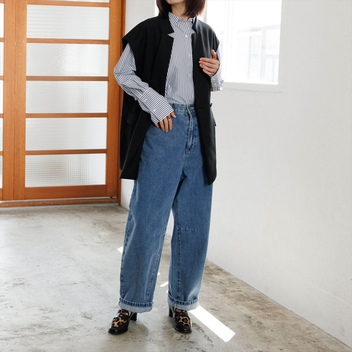 【26AW】5㎝ヒールローファー/661302