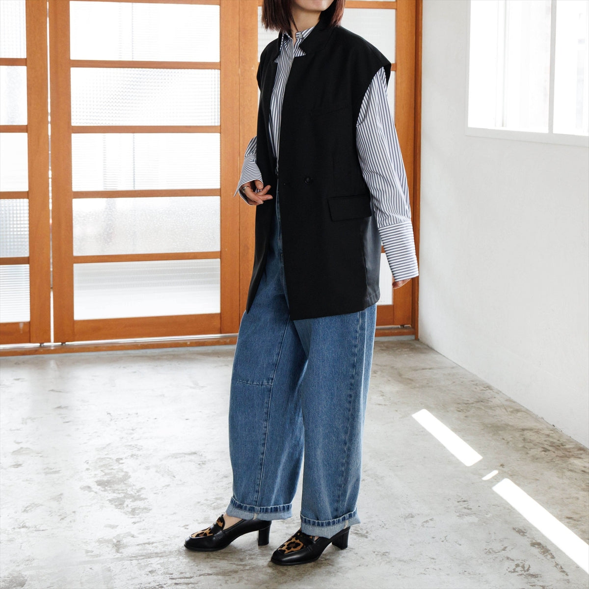 【26AW】5㎝ヒールローファー/661302