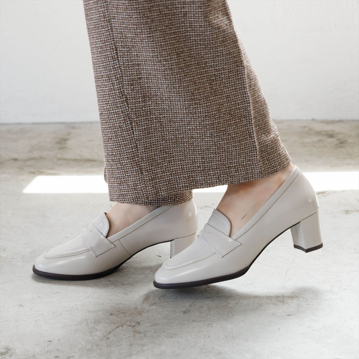 【26AW】5㎝ヒールローファー/661302