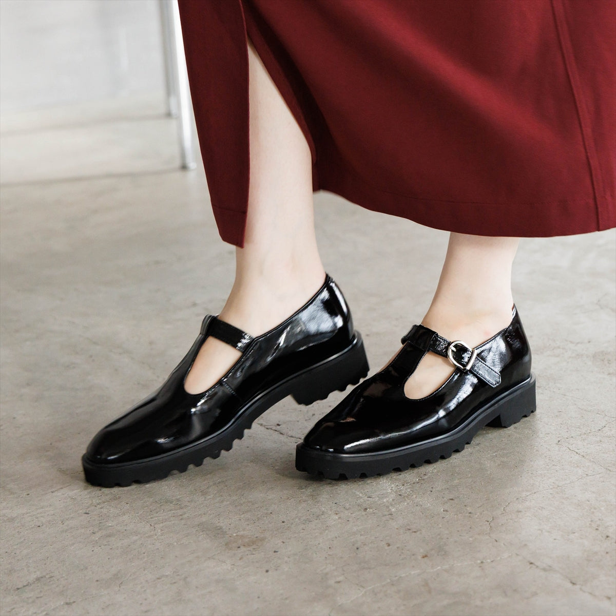 【26AW】トラックソールTストラップシューズ/661304