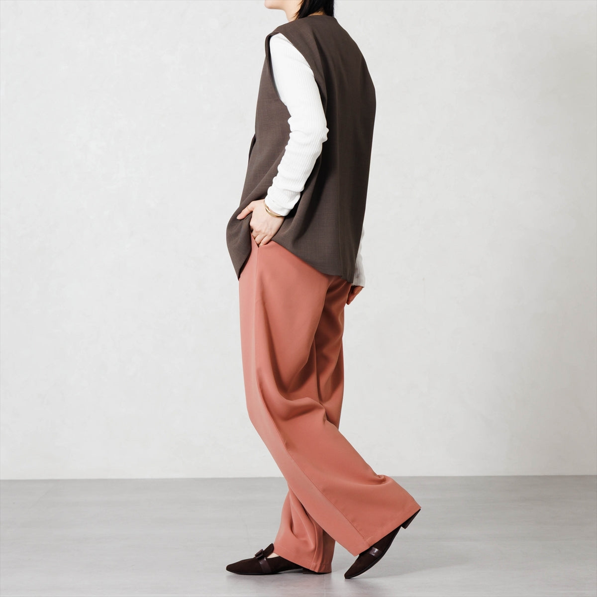【26AW】リボンモチーフオペラシューズ/661318