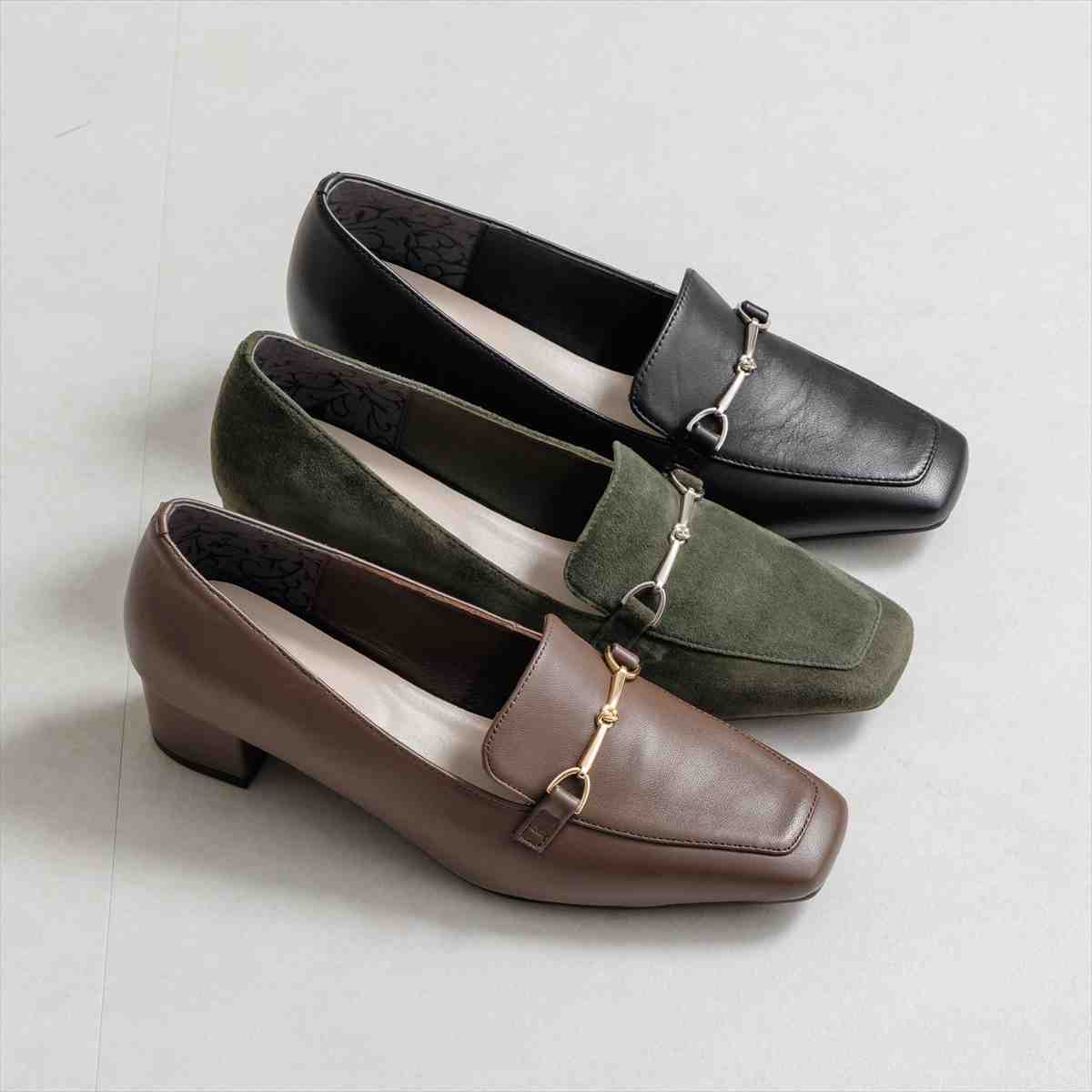 《予約／9月中旬入荷予定》【26AW】4cmヒールビットローファー/661320
