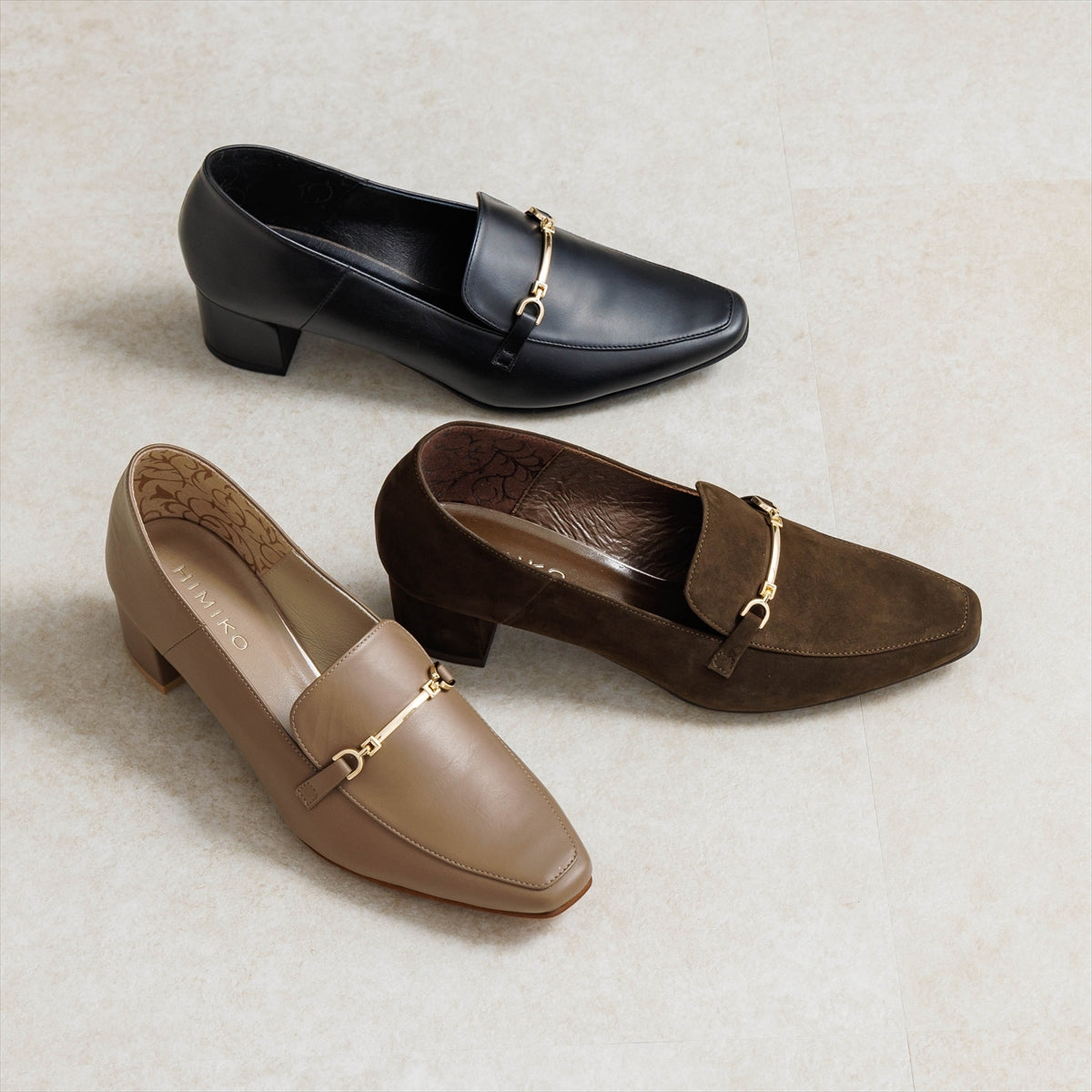 《予約／10月上旬入荷予定》【26AW】ヒールバブーシュビットローファー/661331