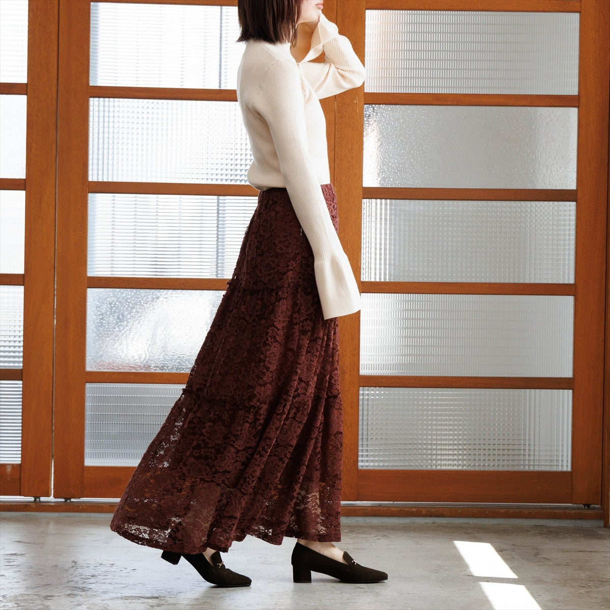 《予約／10月上旬入荷予定》【26AW】ヒールバブーシュビットローファー/661331