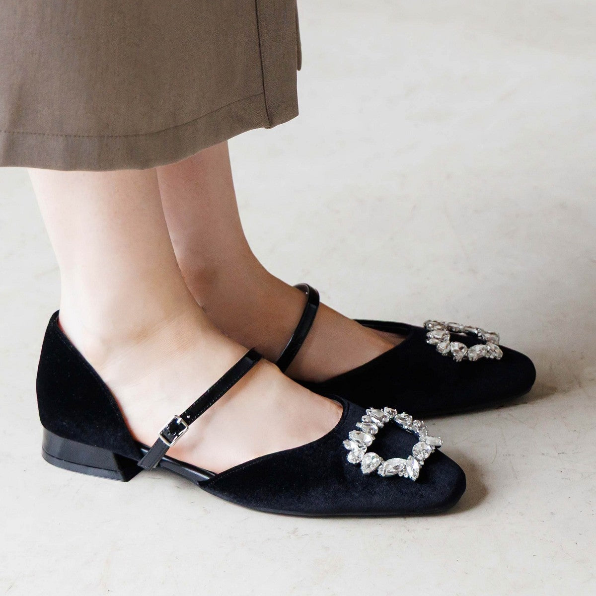 【26AW】HANAEMORI×HIMIKO ビジューセパレートパンプス/661333