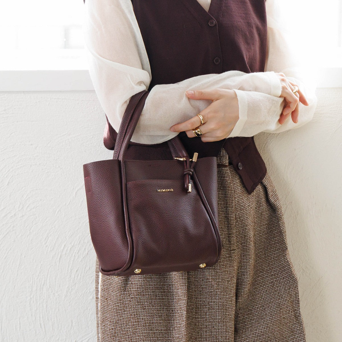 【26AW】バックチャーム付き 2WAYミニトートバッグ/661381