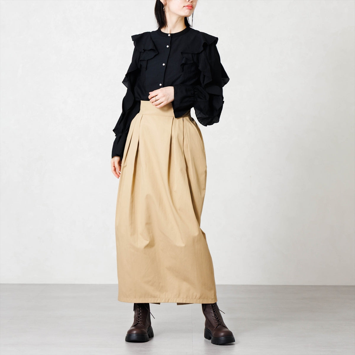 【26AW】スニーカーソールレースアップブーツ/661406