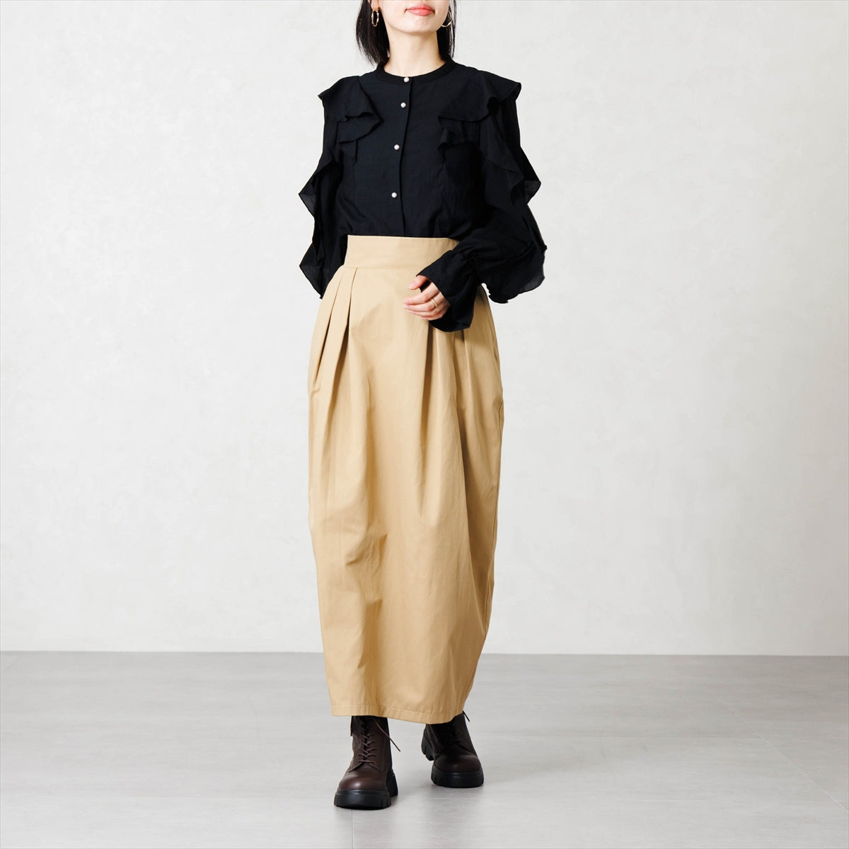 【26AW】スニーカーソールレースアップブーツ/661406