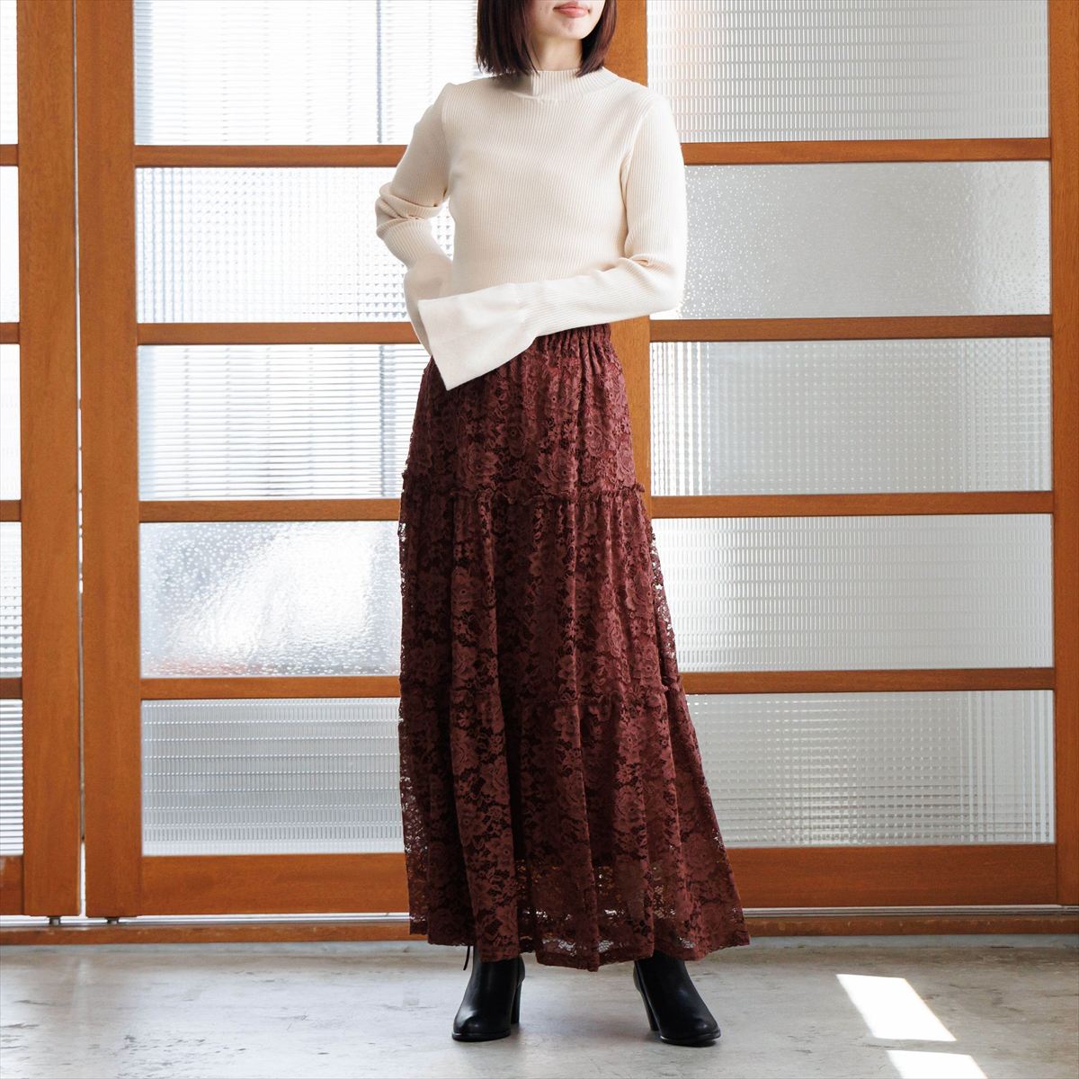 《予約／11月上旬入荷予定》【26AW】サイドジップヒールブーツ/661407