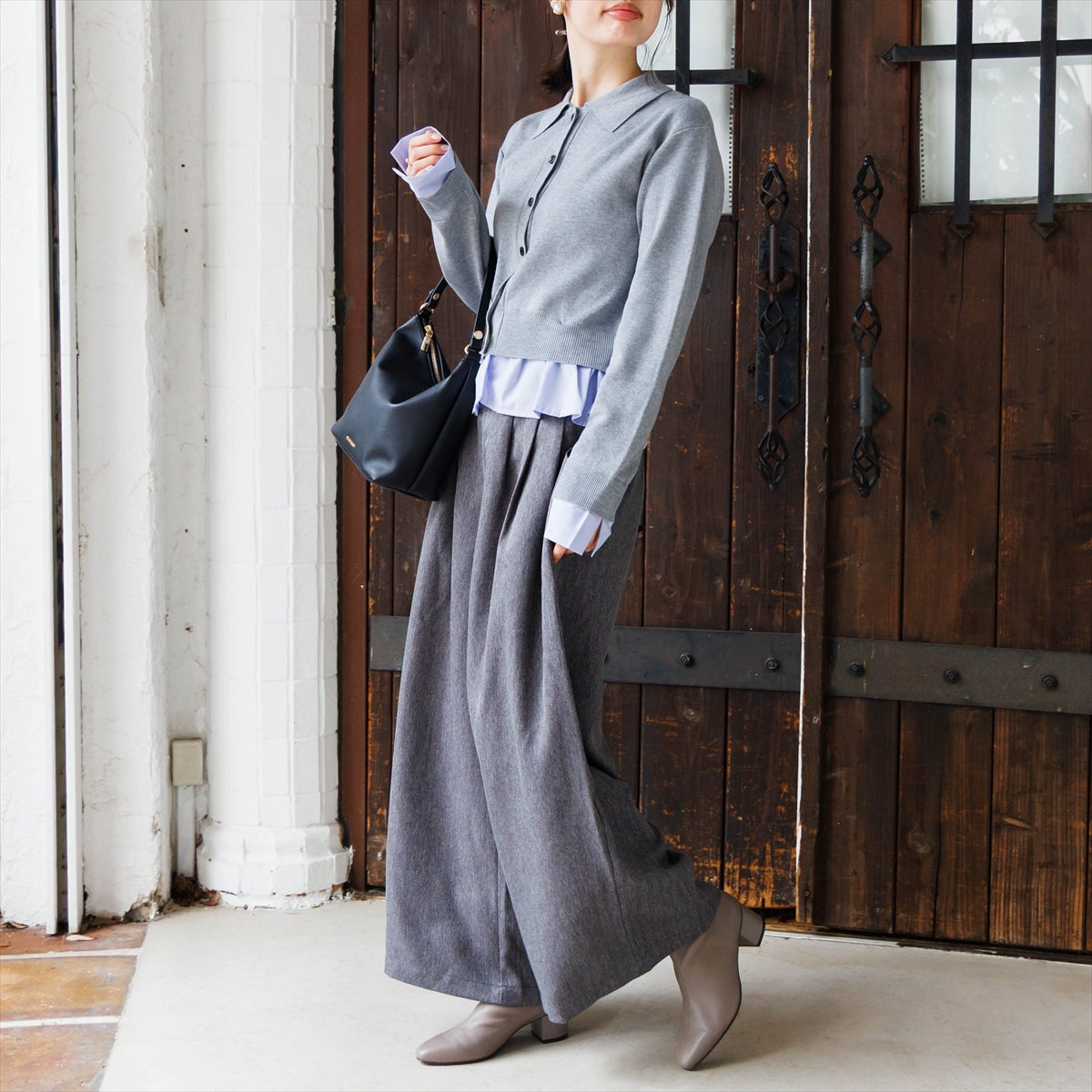 《予約／11月上旬入荷予定》【26AW】バックジップシープレザーストレッチブーツ/661413