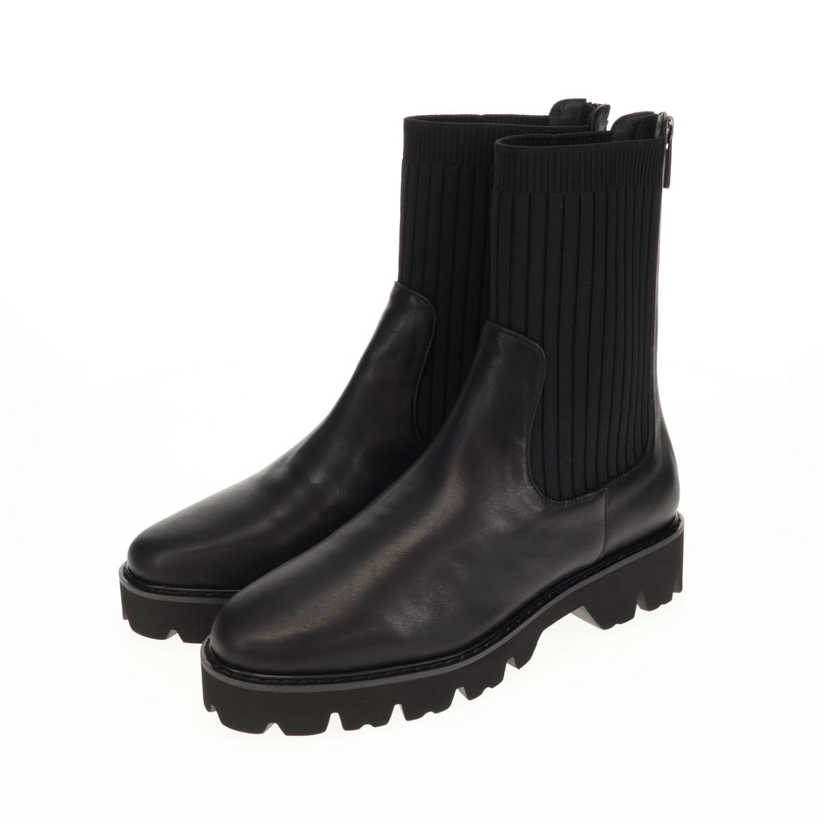 《予約／10月中旬入荷予定》【26AW】リブニットブーツ/661415