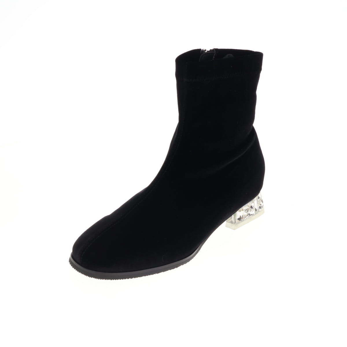 《予約／10月中旬入荷予定》【26AW】HANAEMORI×HIMIKO ビジューヒールストレッチブーツ/661425