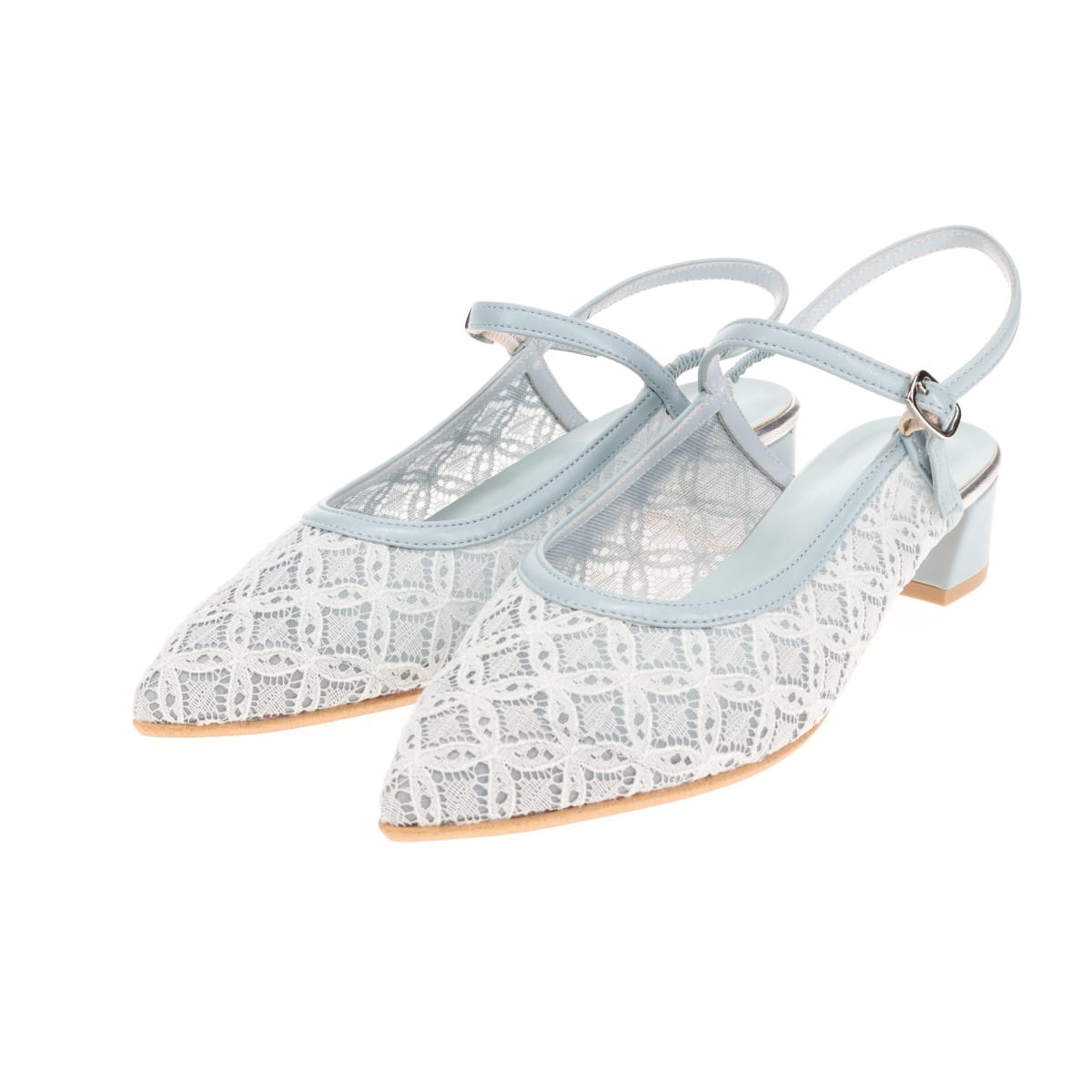 《予約/3月下旬入荷予定》ポインテッドトゥチュールバックストラップ/661505