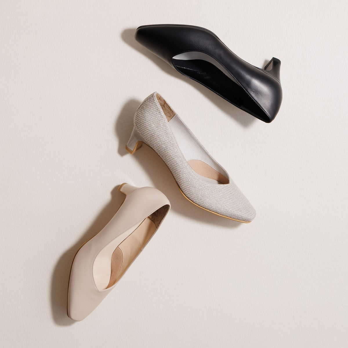 【26SS】ソフトスクエアトゥプレーンパンプス/663102