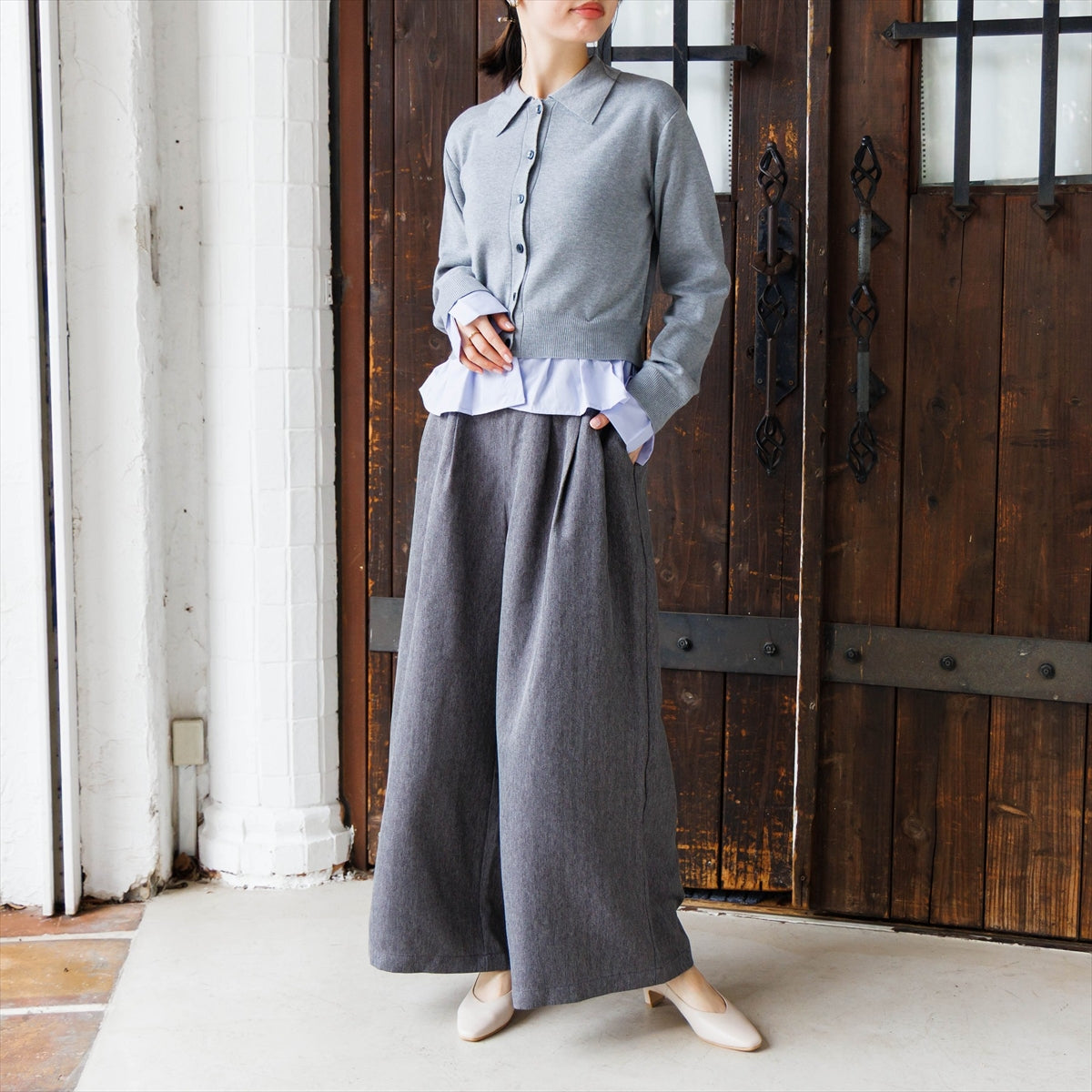 【26AW】ソフトスクエアトゥプレーンパンプス/663102