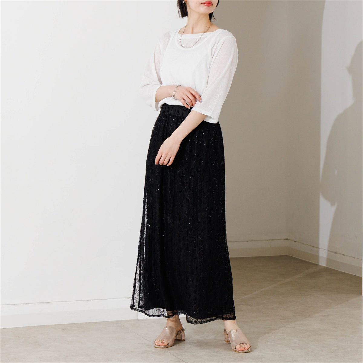 SALE】【26SS】Vカットミュールサンダル/663202