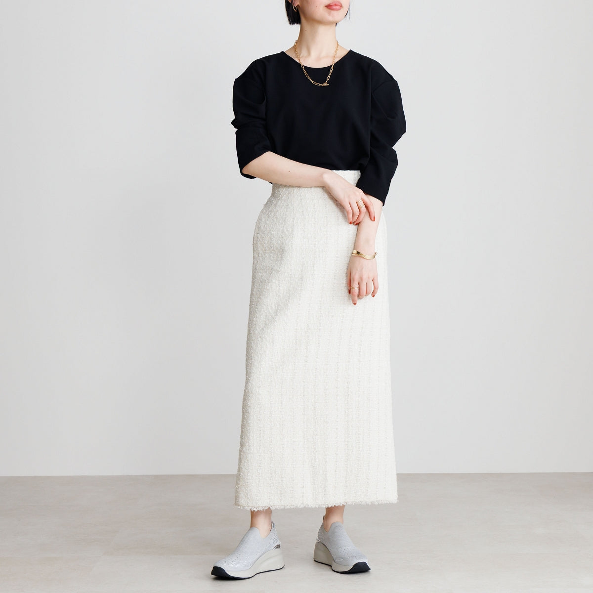 【SALE】ニットヒールアップスニーカー/667101