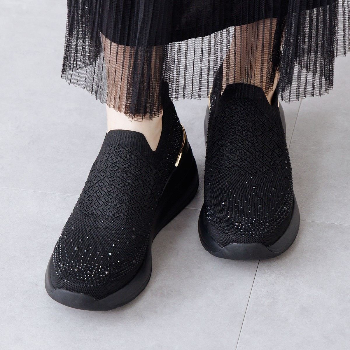 【SALE】【26SS】ニットヒールアップスニーカー/667101