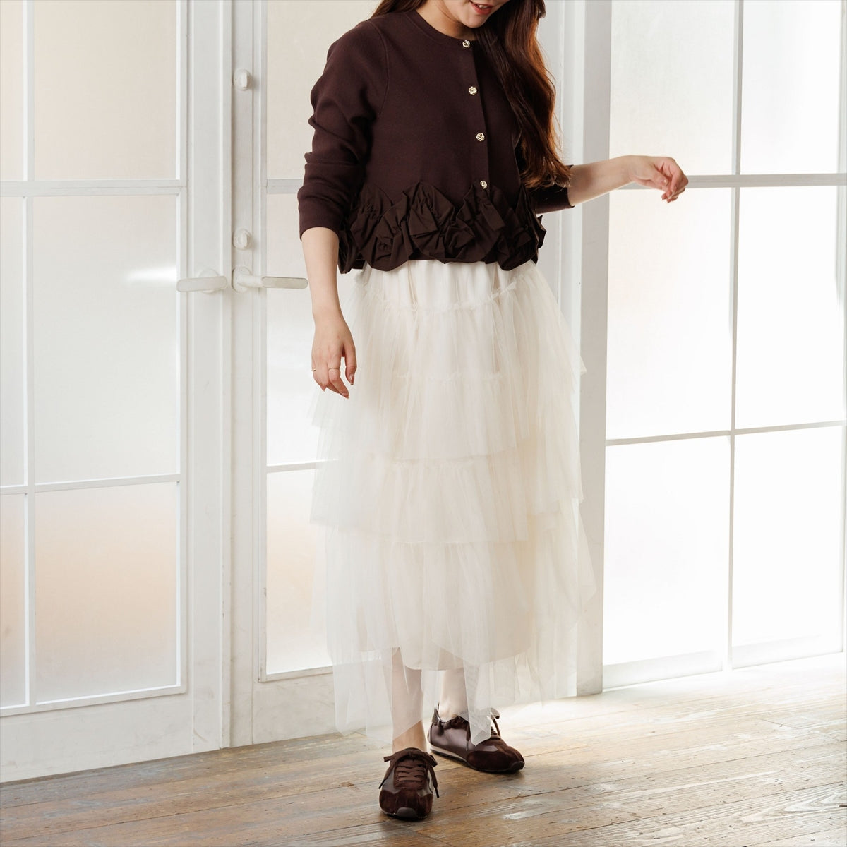 【26AW】2WAYレースフラットスニーカー/667102