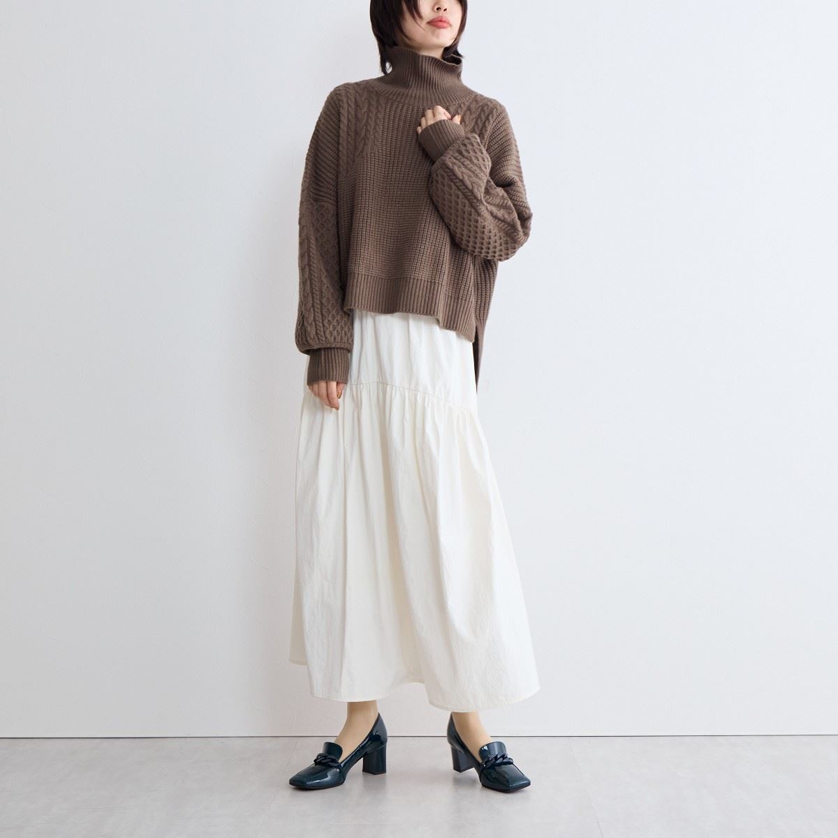 【24AW】チェーンモチーフヒールローファー/641324