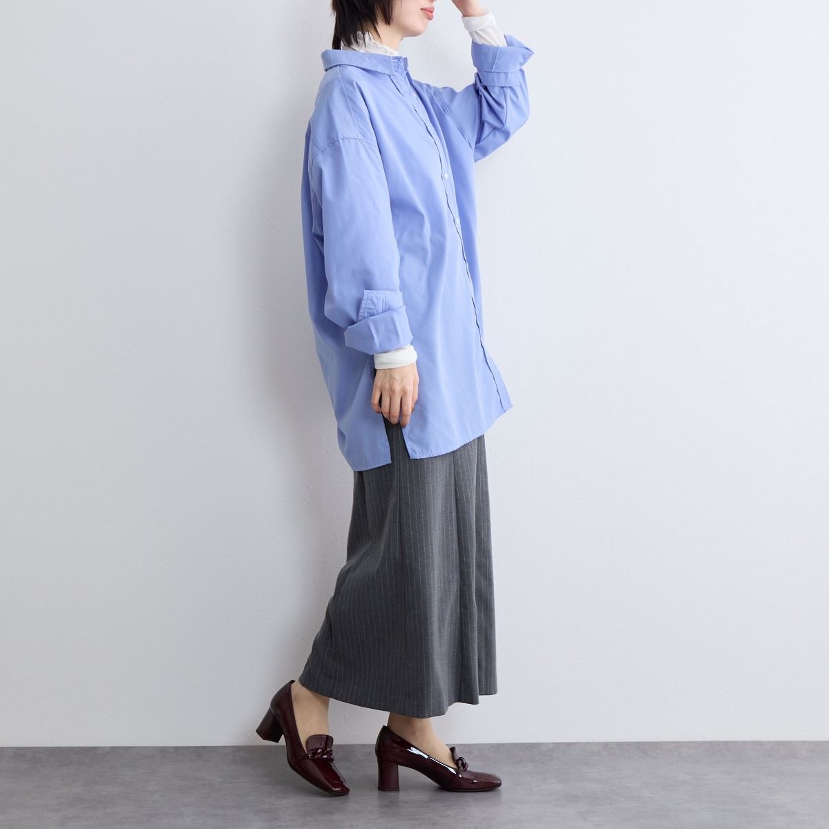 【24AW】チェーンモチーフヒールローファー/641324