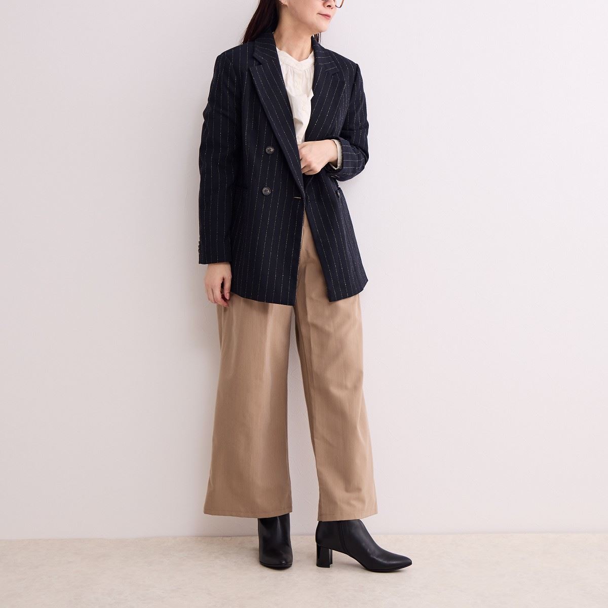 【24AW】5.5cmヒールベルトデザインブーツ/643402